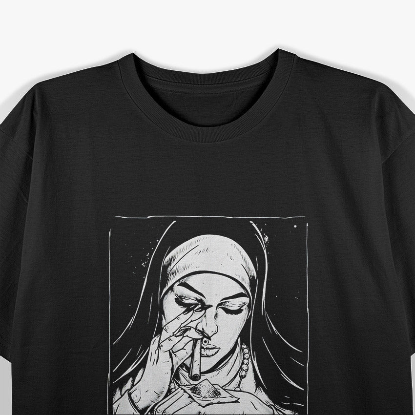 Funny Unholy Drvg Nun Funny T-Shirt