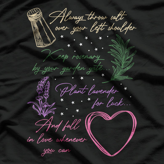 Always Throw Spilled Salt Practical Magic Inspiration T-Shirt