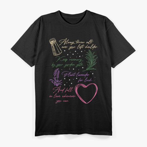 Always Throw Spilled Salt Practical Magic Inspiration T-Shirt