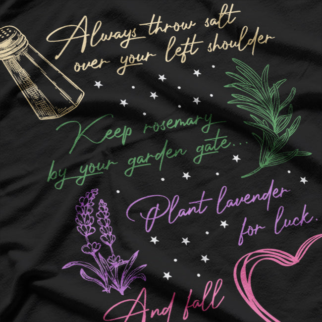 Always Throw Spilled Salt Practical Magic Inspiration T-Shirt