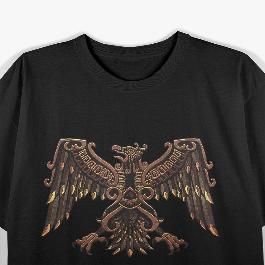 Aztec Eagle Symbol of Strength and Mexican Pride T-Shirt