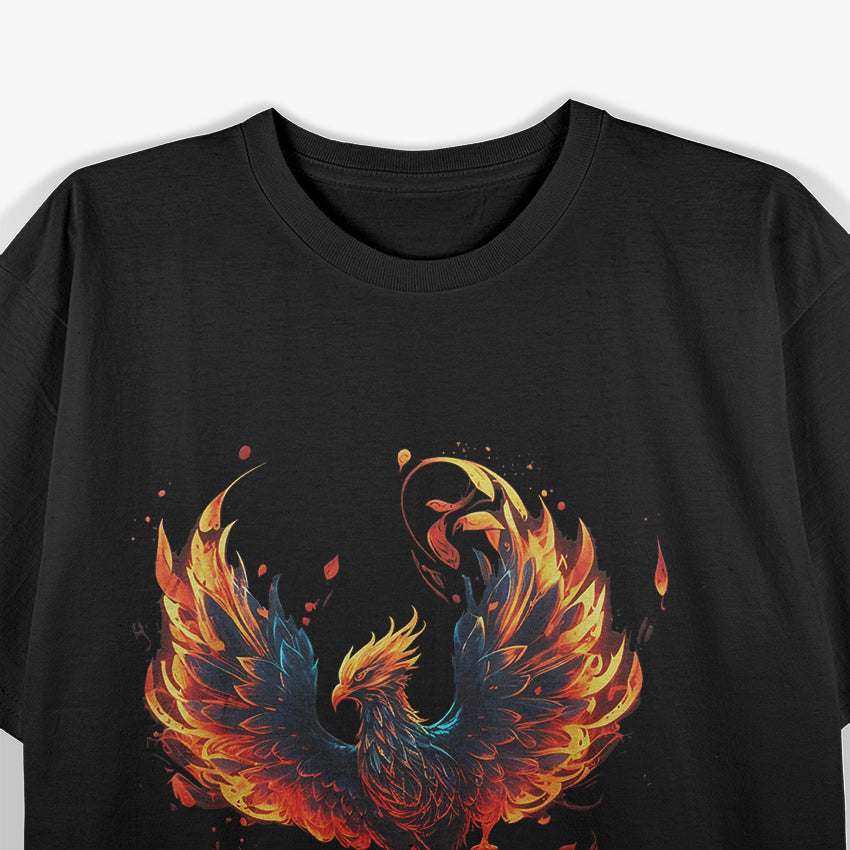 Fire Phoenix Reborn Legend of the Flaming Firebird T-Shirt