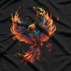 Fire Phoenix Reborn Legend of the Flaming Firebird T-Shirt