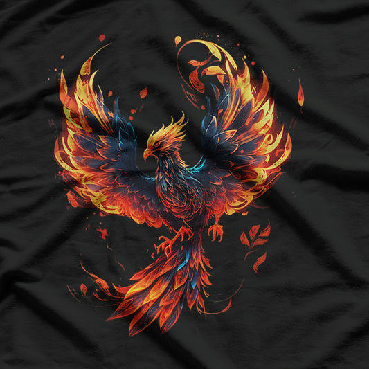 Fire Phoenix Reborn Legend of the Flaming Firebird T-Shirt