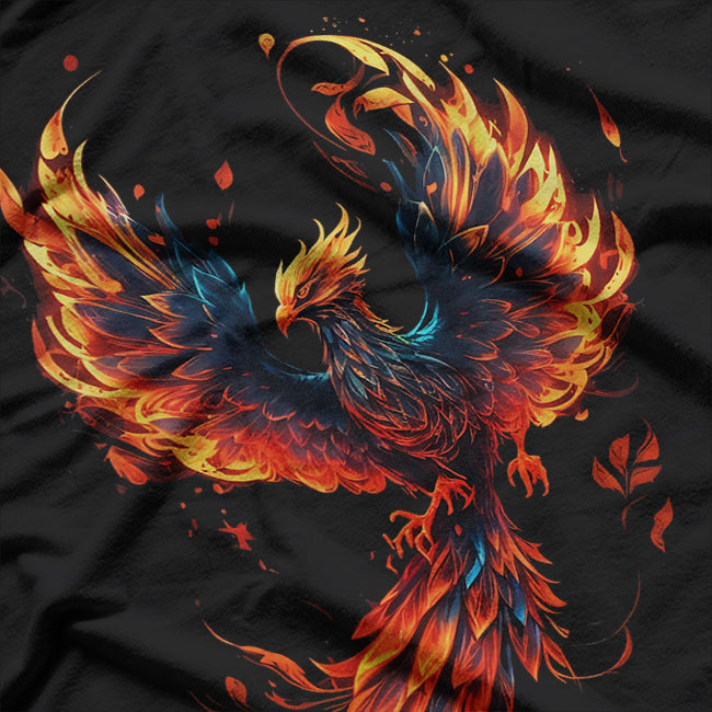 Fire Phoenix Reborn Legend of the Flaming Firebird T-Shirt
