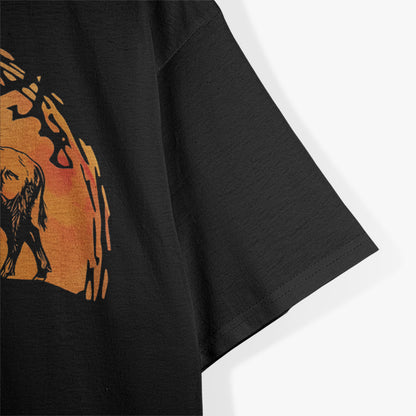 Halloween Buffalo Bison Silhouett T-Shirt