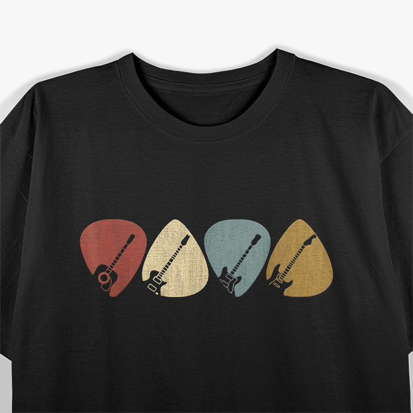 Guitar Selection Gift for Guitarists Retro Vintage T-Shirt