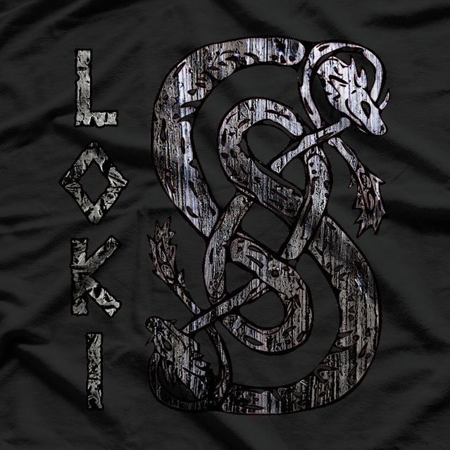 Loki's Symbol The Serpent of Mischief and Chaos T-Shirt