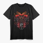 Satanic Baphomet Skeleton Skull Devil for Gothic Occult Lovers T-Shirt