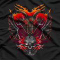 Satanic Baphomet Skeleton Skull Devil for Gothic Occult Lovers T-Shirt