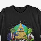 Space Aliens and the Illuminati: A Cosmic Conspiracy T-Shirt