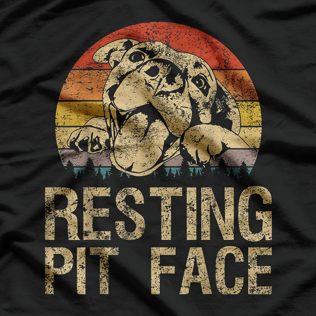 Resting Pit Face Pitbull T-Shirt