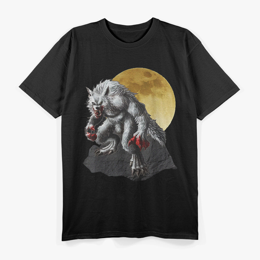 Werewolf Howling Under the Full Moon T-Shirt
