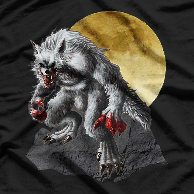 Werewolf Howling Under the Full Moon T-Shirt