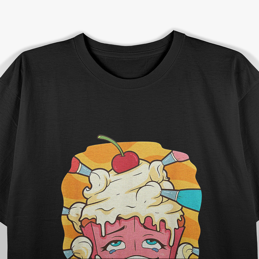 Funny Naughty Food Kawaii Cupcake T-Shirt