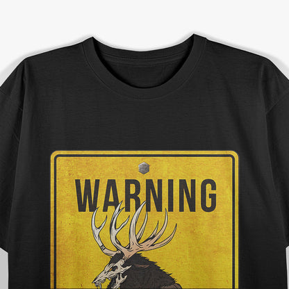 Wendigo Cryptid - Do Not Feed Wendigo Warning Sign T-Shirt