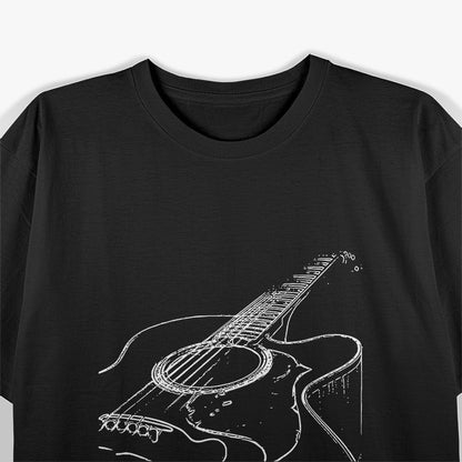 Acoustic Guitar Musician For the Passionate Guitar Player and Music Enthusiast T-Shirt