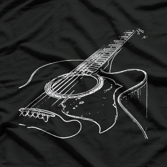 Acoustic Guitar Musician For the Passionate Guitar Player and Music Enthusiast T-Shirt