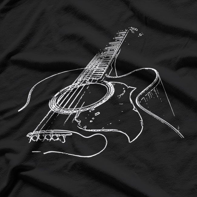 Acoustic Guitar Musician For the Passionate Guitar Player and Music Enthusiast T-Shirt