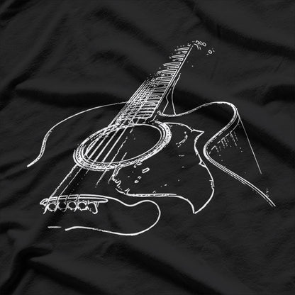 Acoustic Guitar Musician For the Passionate Guitar Player and Music Enthusiast T-Shirt