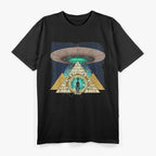Ancient Astronaut Egyptian Pyramid Alien Conspiracy Theory T-Shirt