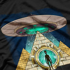 Ancient Astronaut Egyptian Pyramid Alien Conspiracy Theory T-Shirt