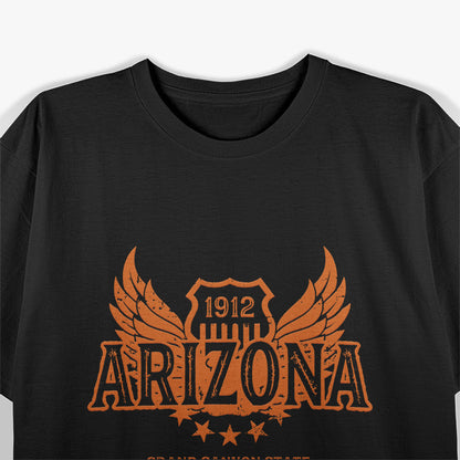 Arizona AZ Vintage Motorcycle Winged Biker T-Shirt