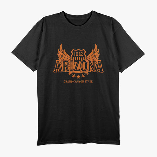 Arizona AZ Vintage Motorcycle Winged Biker T-Shirt