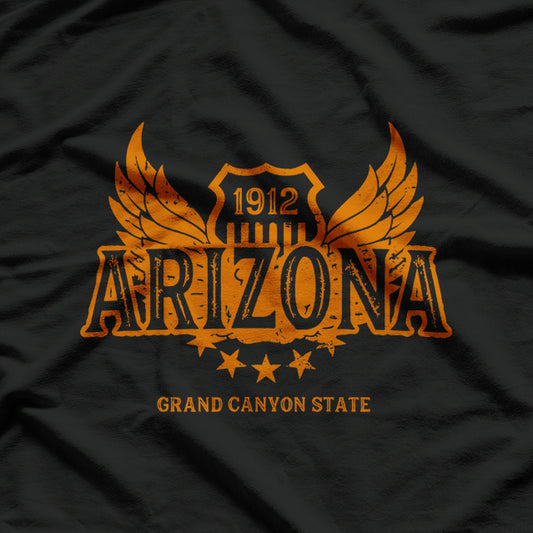 Arizona AZ Vintage Motorcycle Winged Biker T-Shirt
