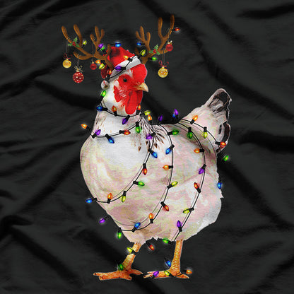 Chicken With Christmas Lights T-Shirt