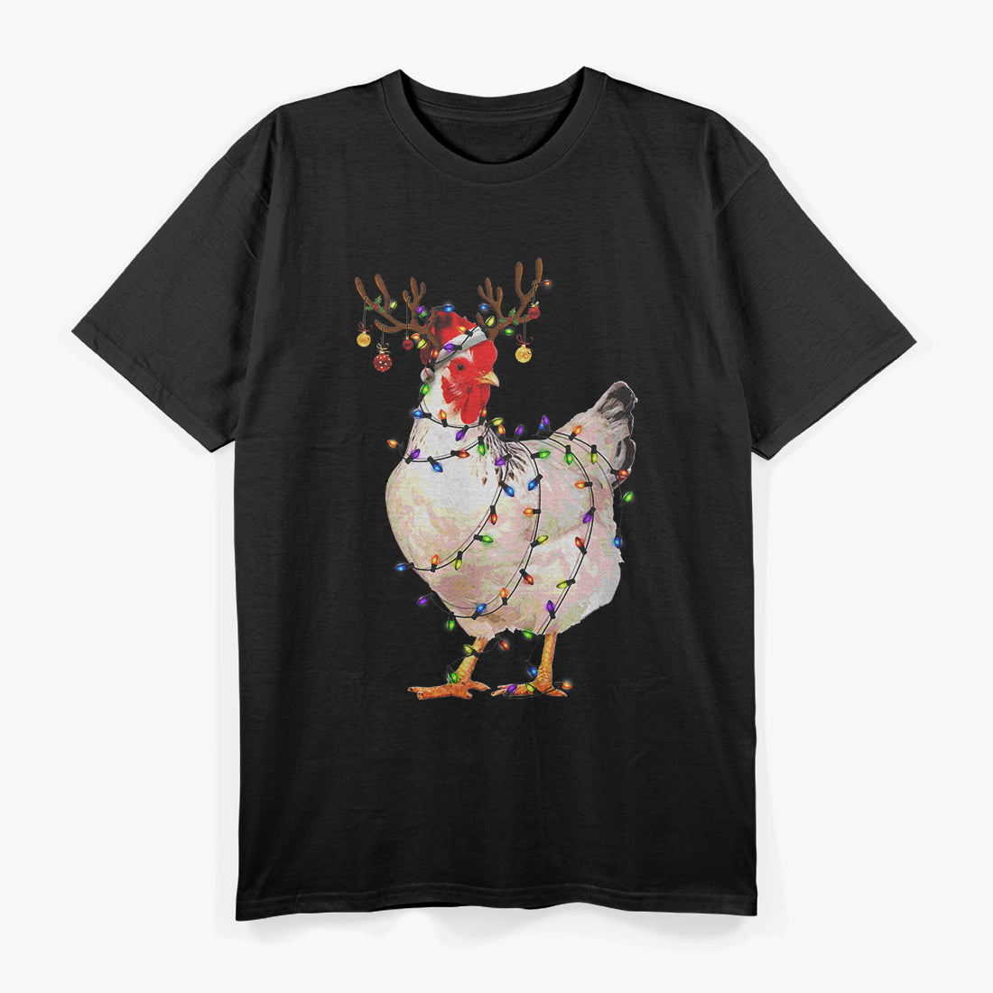 Chicken With Christmas Lights T-Shirt