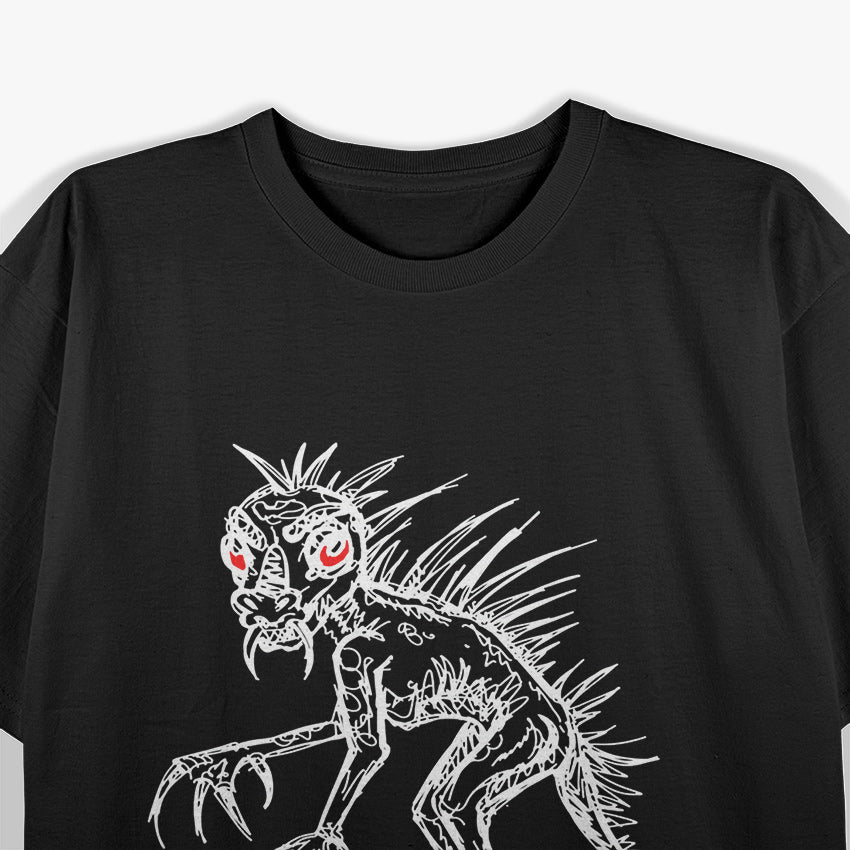 Chupacabra Cryptid Illustration The Mysterious Bloodsucker of Folklore T-Shirt
