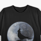 Cockatiel Silhouette - Cockatiel Parrot Bird Moon T-Shirt