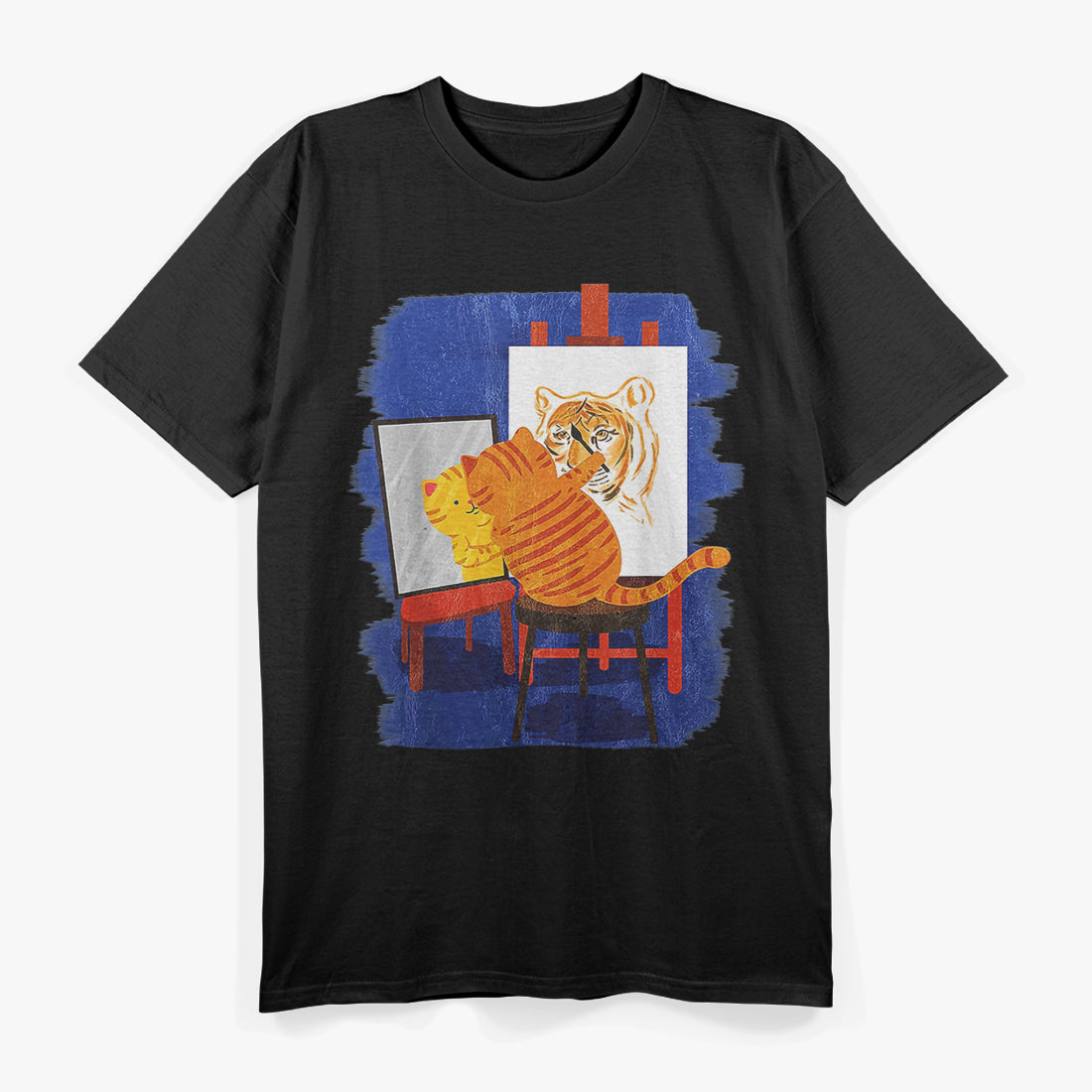 Cute Cat Painting Lion T-Shirt