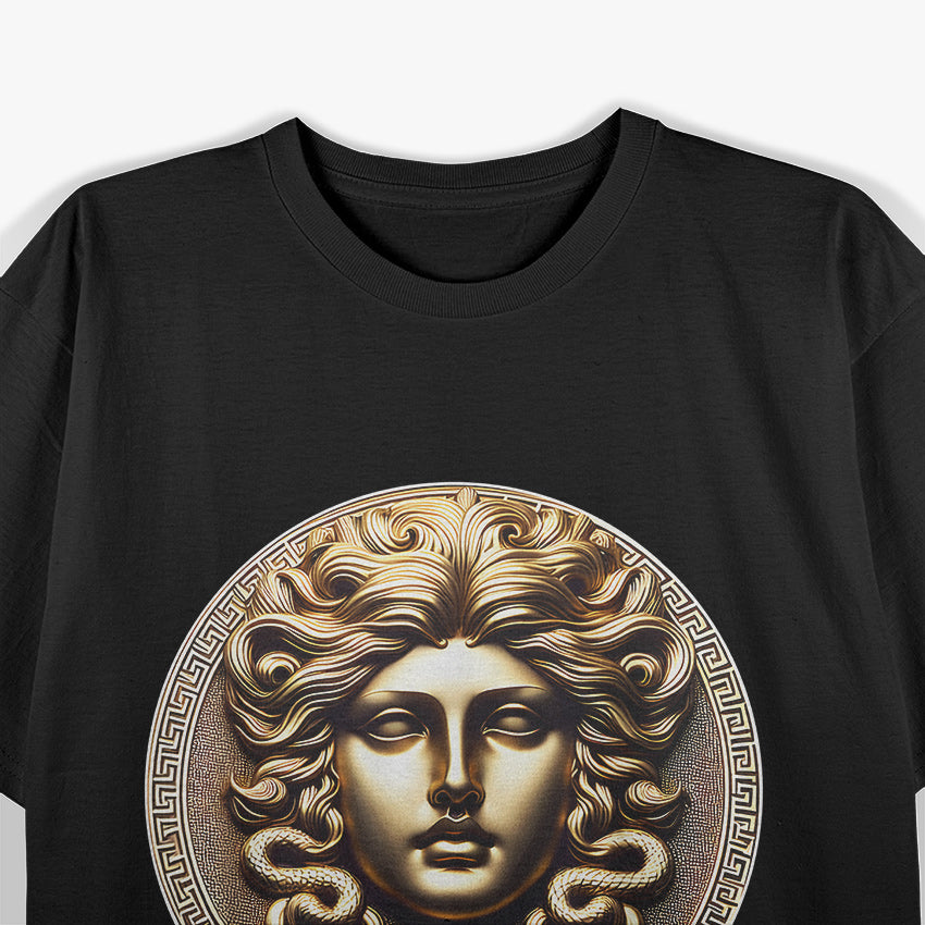 Medusa Head The Gorgon of Greek Mythology with Snake Hair T-Shirt