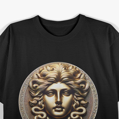 Medusa Head The Gorgon of Greek Mythology with Snake Hair T-Shirt