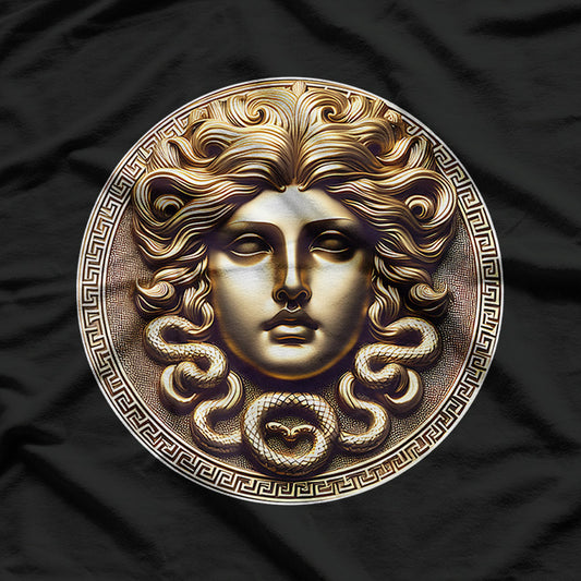 Medusa Head The Gorgon of Greek Mythology with Snake Hair T-Shirt