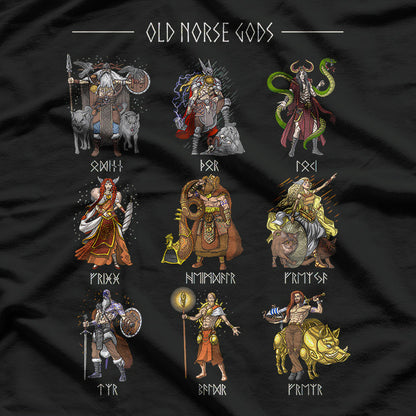 Old Norse Gods - Nordic Pagan Legends of the Viking Age T-Shirt