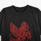 Phoenix Fire Bird Rising from Ashes of Myth and Rejuvenation T-Shirt