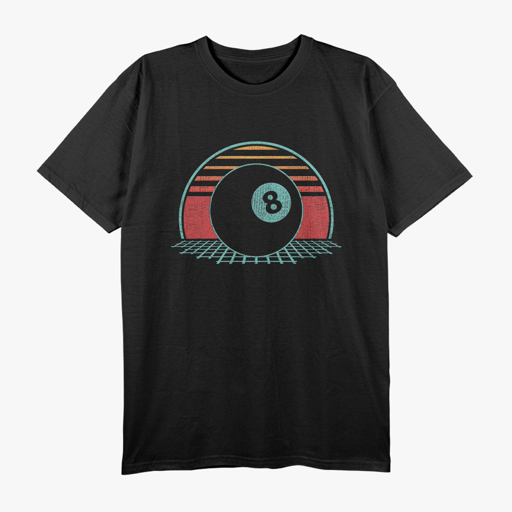 Pool Player Billiards Lover – Retro 80s Vintage 8 Ball T-Shirt