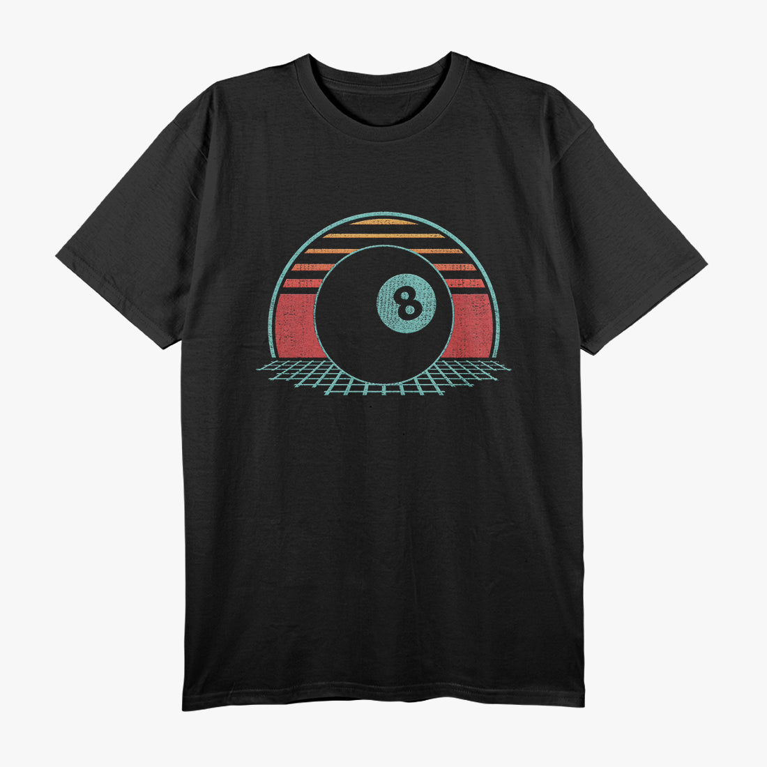 Pool Player Billiards Lover – Retro 80s Vintage 8 Ball T-Shirt