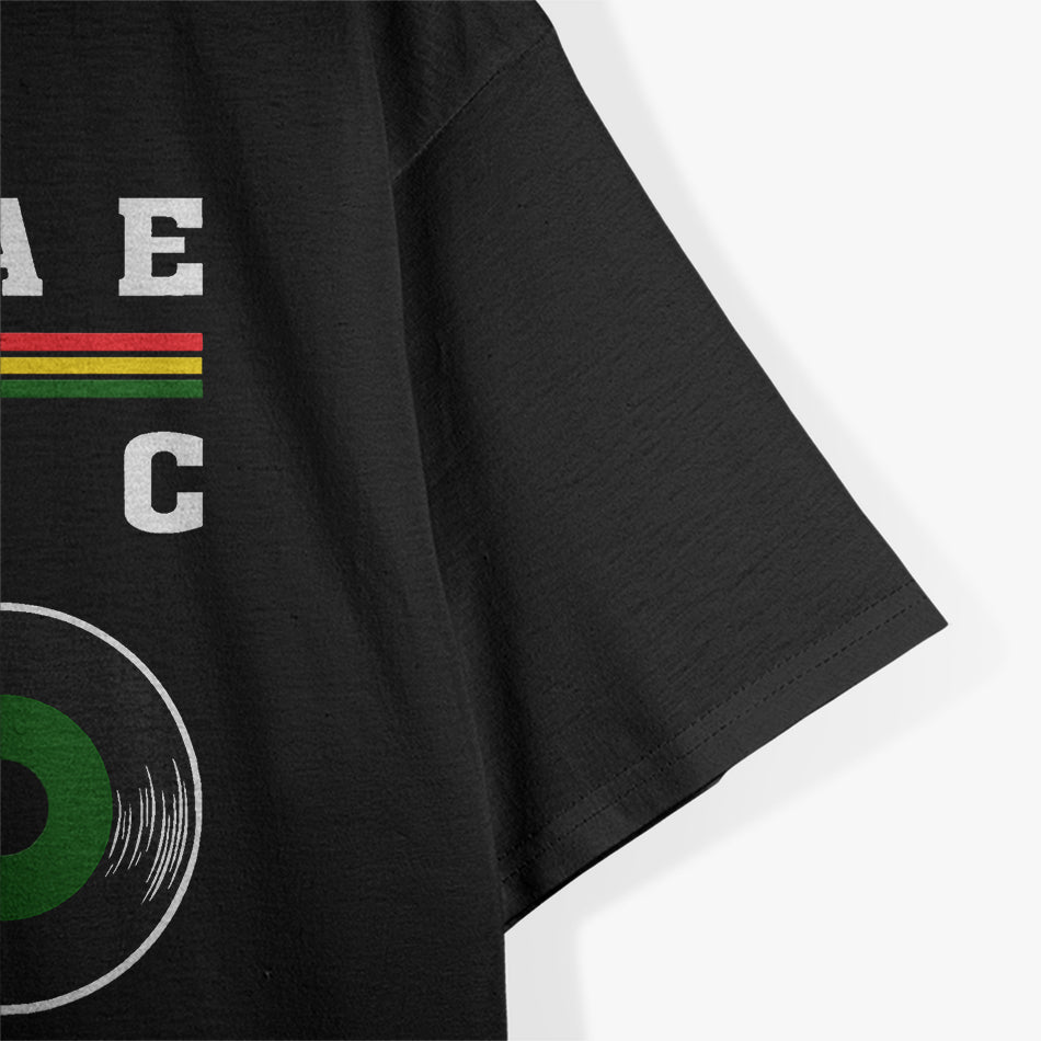 Reggae Music 7 Inch Vinyl Singles – Celebrate Jamaica, Rasta Culture T-Shirt