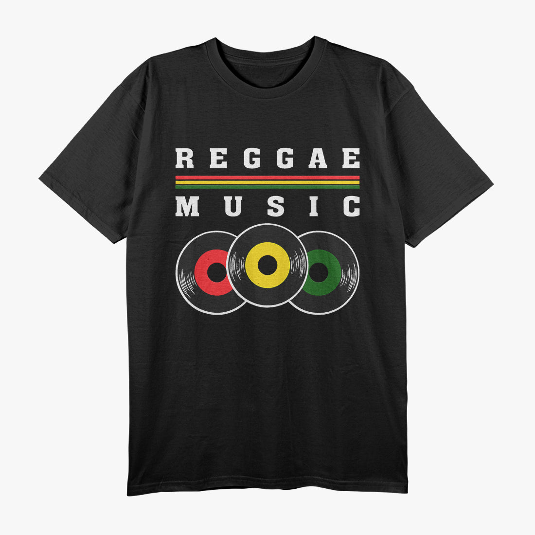 Reggae Music 7 Inch Vinyl Singles – Celebrate Jamaica, Rasta Culture T-Shirt