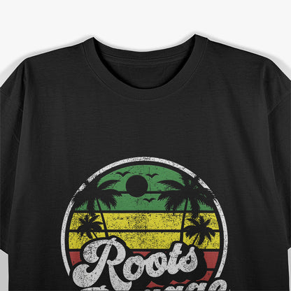 Roots Reggae Vintage Jamaica Rasta Jamaican Music Retro Gift T-Shirt