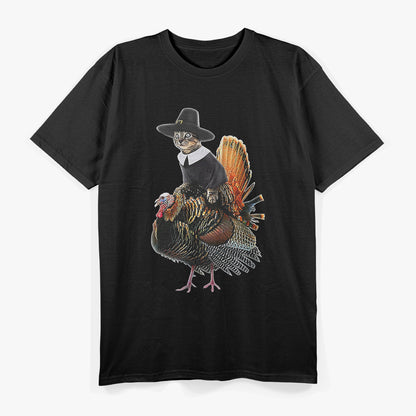 Thanksgiving Cat Pilgrim Costume T-Shirt