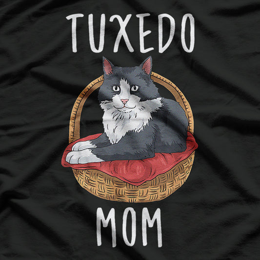 Tuxedo Cat Gifts Women Girls Tuxedo Mom Tuxedo Cat T-Shirt