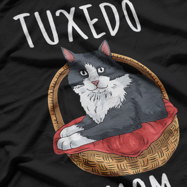 Tuxedo Cat Gifts Women Girls Tuxedo Mom Tuxedo Cat T-Shirt