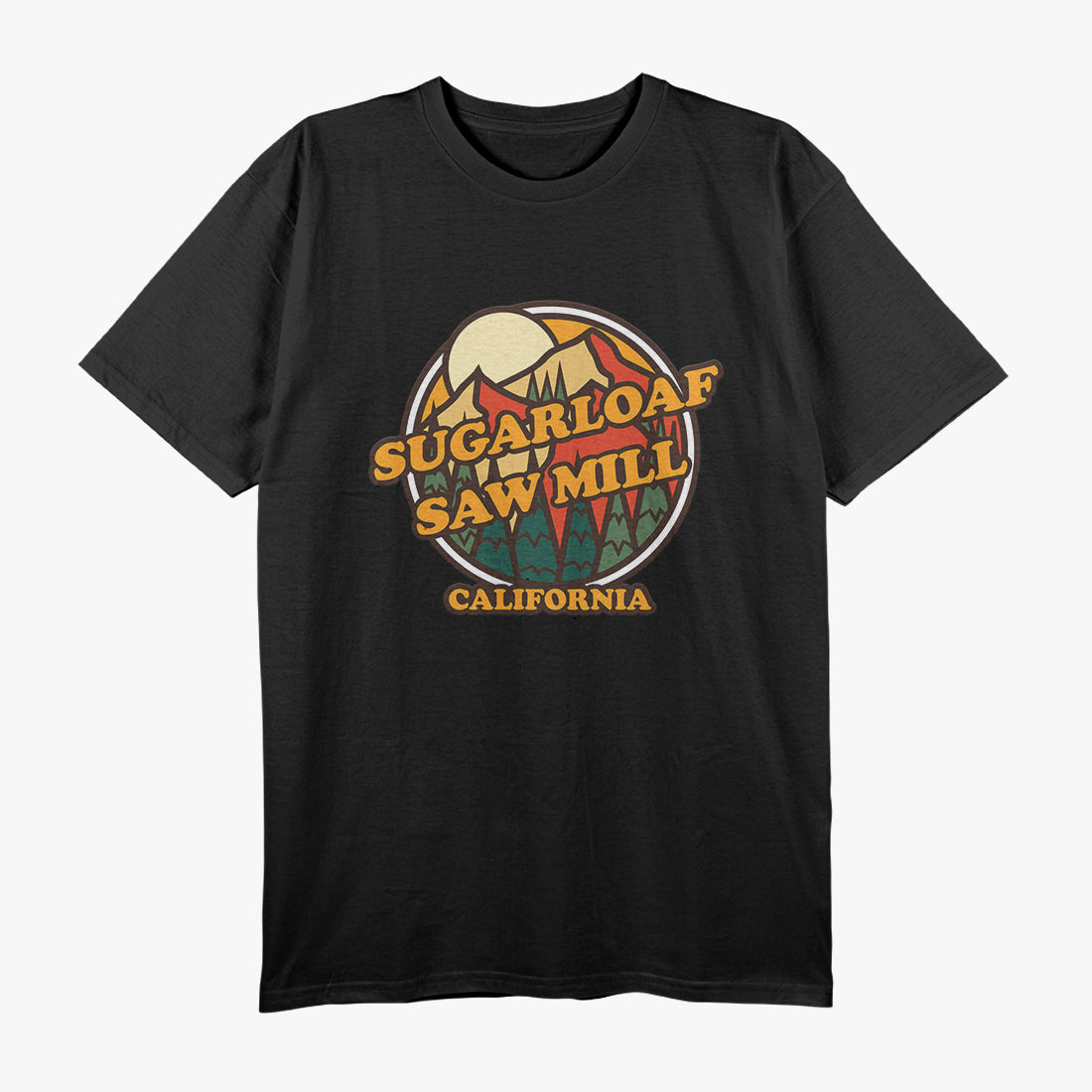 Vintage Sugarloaf Saw Mill, California Mountain Hiking T-Shirt