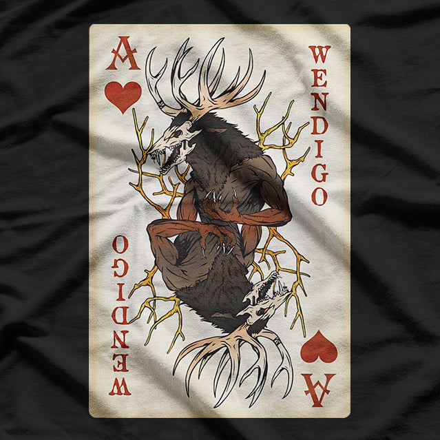 Wendigo: Original Cryptid Playing in the Shadows of Folklore T-Shirt