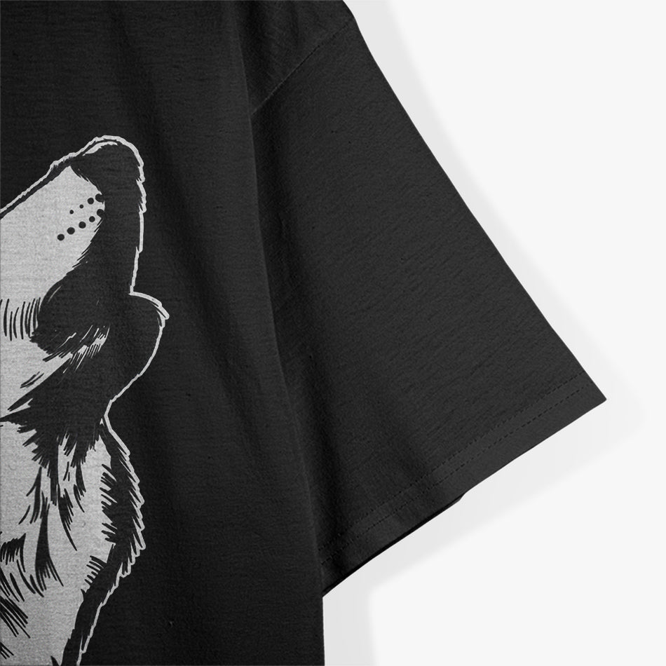 Wolf At A Party Cute Birthday Party T-Shirt